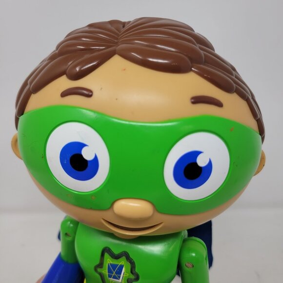 10" Super Why High Flying Whyatt Lights Up Talks Action Figure Rare Works! Toy - Picture 2 of 8